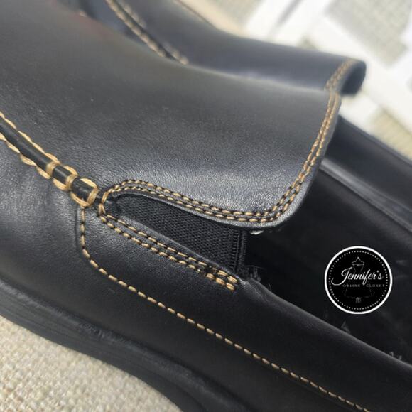 Cole Haan Men's Black Lewiston Venetian Leather Loafers Size 10W - Picture 9 of 14